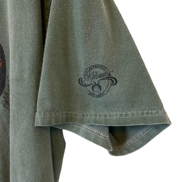 RARE Crazy Shirts Kliban Cat Football Tee Shirt Green Ti Leaf Dyed Leaf Large - Picture 3 of 12